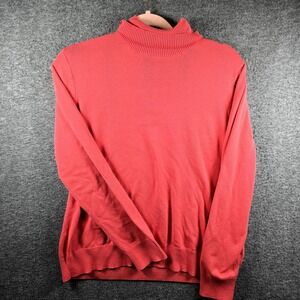Vintage L.L. Bean Sweater Women's Size L Red Turtleneck‎